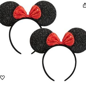 Pack of two Minnie Mouse head band ears